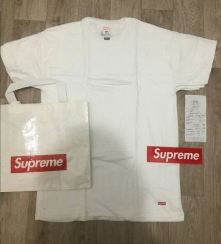 Shirt supreme blanc tagless - shirt, tagless(