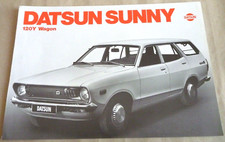 DATSUN SUNNY 120Y WAGON Catalogue Brochure Prospekt Folder Pub Dépliant French