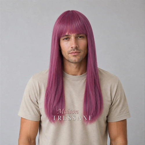 Perruque homme rose - perruque, 55