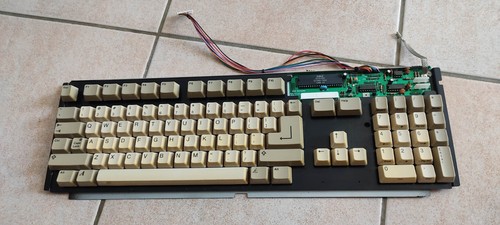 Clavier red led - red, amiga