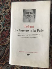 LA PLÉIADE      TOLSTOÏ         LA GUERRE ET LA PAIX            1978