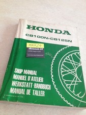 Honda CB125N CB100N CB CBN 100 125 CB125 revue technique workshop service Manuel