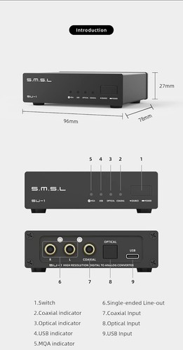Smsl mqa audio - audio, decoder
