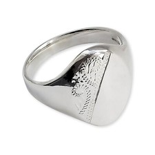 Gravé Chevalière Ovale 925