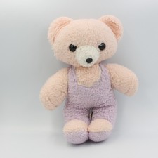 Ancienne peluche ours rose