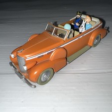 Véhicule miniature TINTIN au Tibet Le taxi de New Delhi Cadillac Fleetwood 1/43