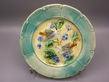 ASSIETTE BARBOTINE OISEAUX