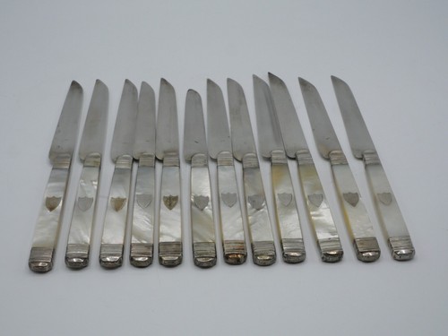 Couteaux fruits argent - 12,