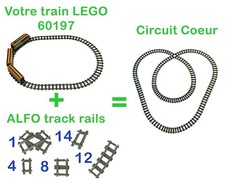 circuit cœur- Extension découverte pour train LEGO CITY 60197