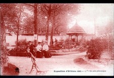 ORLEANS (45) KIOSQUE PAILLOTE au PARC animé / EXPOSITION en 1905