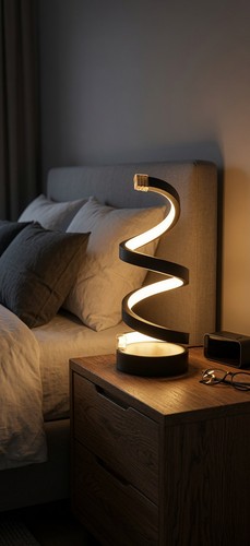 Lampe spirale moderne - spirale, salon