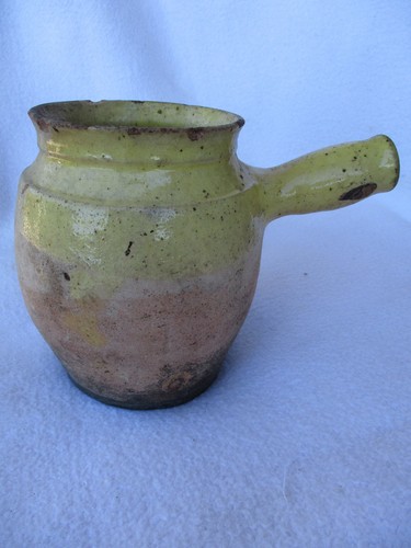 Ancien pot graisse - pot, terre