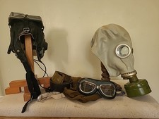 Casque Aviateur + Masque A Gaz Gp5 URSS