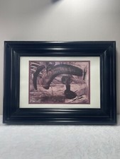 Tableau Abstrait Signé - Technique Possiblement au Fusain - Peinture Année 94