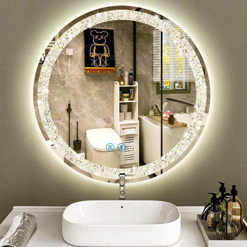 Crystal round lighted - 20",