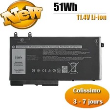BATTERIE COMPATIBLE POUR DELL INSPIRON 7591 7706 7791 2-in-1 R8D7N 11.4V 51Wh