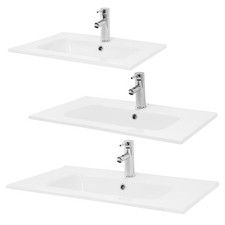 Lavabo éncastre en céramique vasque á poser blanc evier moderne á votre choix