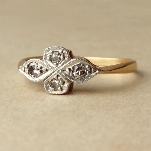 Bague fiançailles ancienne - bague,