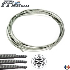 Câble Gainé Transparent inox