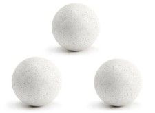 3 balles de baby foot en liege  - blanche - Bonzini, fabrication française