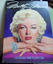 Vintage Plaque métal MARILYN