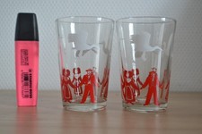 Lot de 2 verres vintage