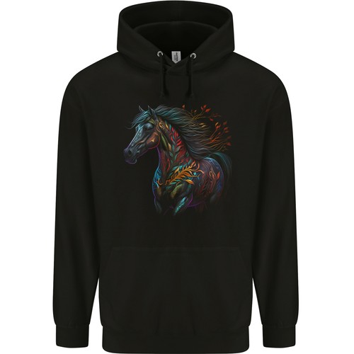Coloré cheval avec - coloré,