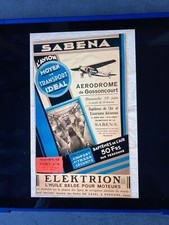 Rarissime Affiche originale SABENA 1934