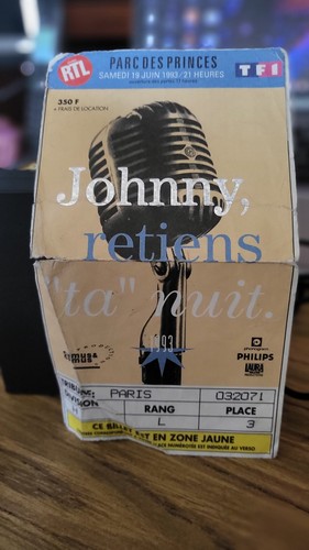 Billet ticket concert - , johnny