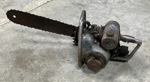 Vintage lombard chainsaw with - vintage,