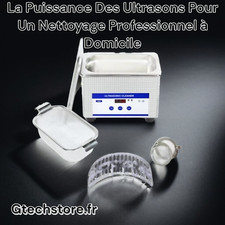 Machine de nettoyage à ultrasons HOMEFISH 40KHZ pour bijoux, montres et lunettes
