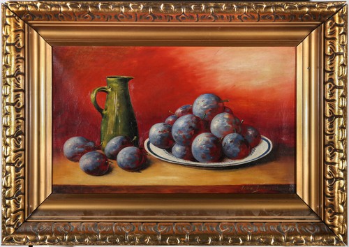 Huile encadrée milieu - huile,