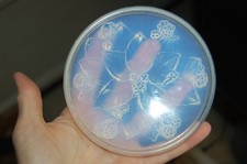 VERNOX PARIS DESSOUS DE BOUTEILLE  EN VERRE OPALESCENT  ART DECO 12 cm lot de 3