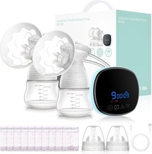 Tire-lait Électrique Double , 3 Modes et 9 Niveaux 10 Sacs de Rangement Neuf