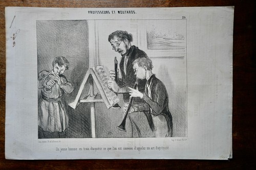 Daumier lithographie originale - lithographie,