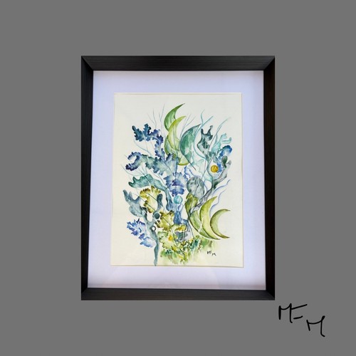Tableau aquarelle abstrait - aquarelle,