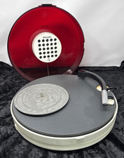 C855 Philips Gf 303 UFO Valise Tourne-Disque Pompon 70s Batterie Réseau