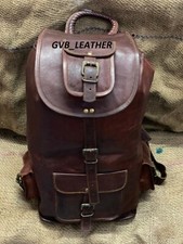Homme Cuir Vintage Dos Facile à Utiliser Ordinateur Portable Sac à École Voyage