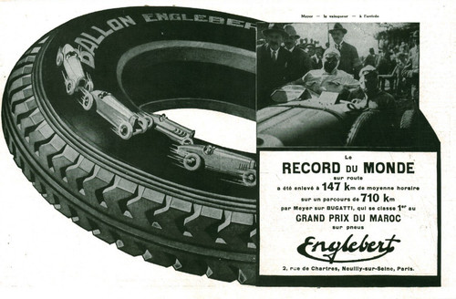 Publicité ancienne pneu