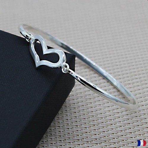 Bracelet cœur argent - argent, 925