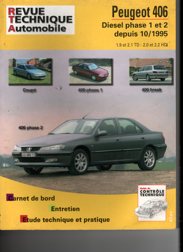 Revue technique peugeot 406 - revue,