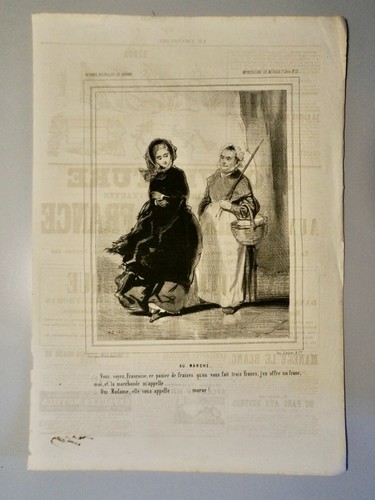 Gavarni litho - gavarni, p.(1804-1866)-litho