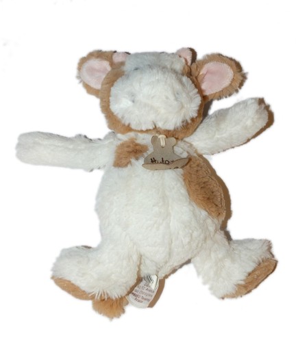 Doudou peluche vache - vache, blanc