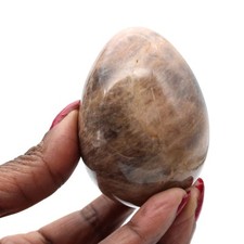 Oeuf en microcline noire 205gr