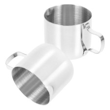  2 Pcs Pot A Lait En Inox