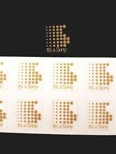 10 Stickers 15×17mm for Walkman Sony Dat or Sony minidisc or Sony Discman