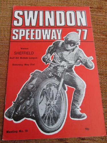 Programme speedway swindon - speedway,