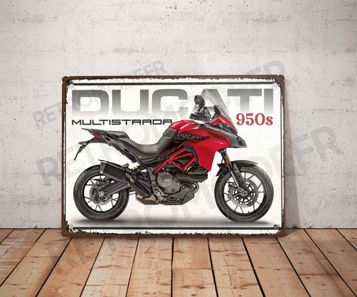 Plaque métal vintage ducati - plaque,