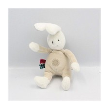 Petit Doudou lapin blanc beige