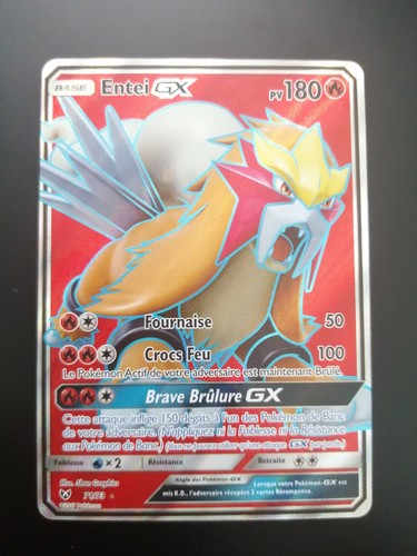 Carte pokémon entei 73 - carte, gx